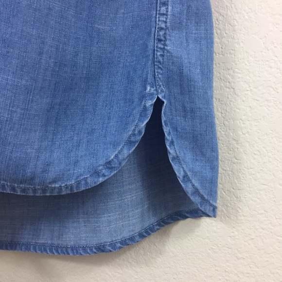 Beach lunch lounge Chambray Dress Size M - Picture 8 of 8